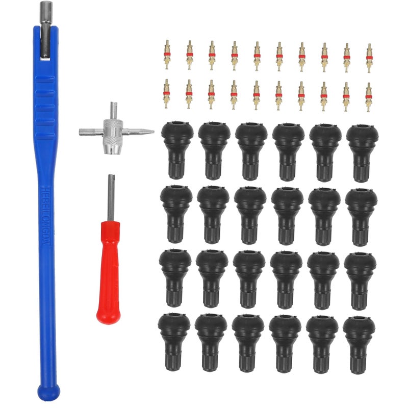 43Pcs Tire Valve Stem Puller Set Durable Valve Core Removal Tools for Cars Motorcycles and Bikes Practical Installation and Repair Kit for Quick Tire Changes - Image 2
