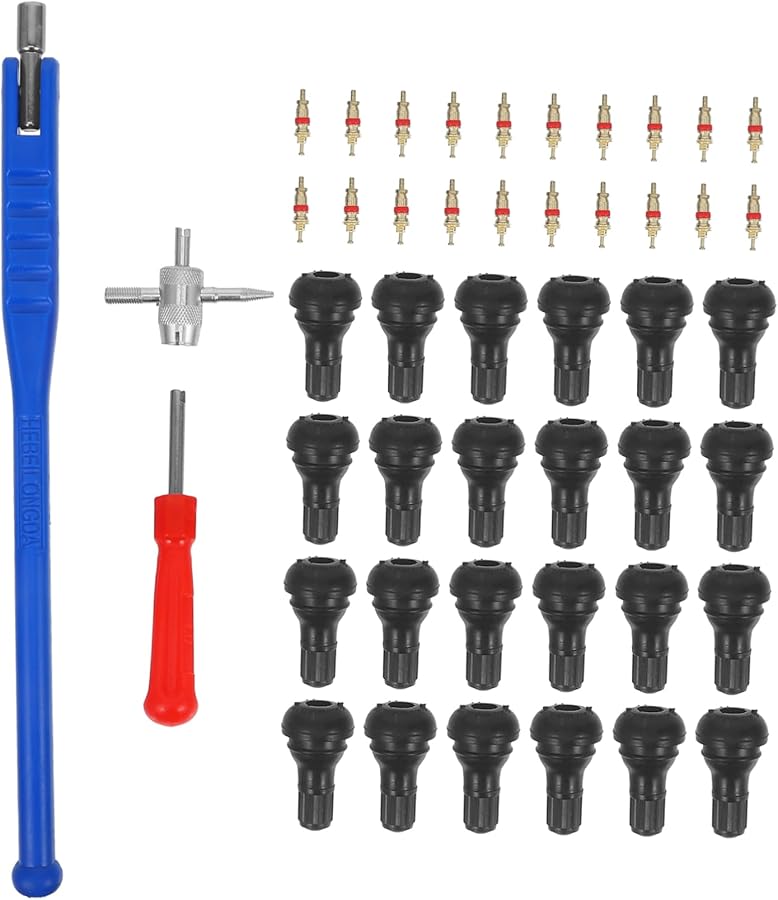 43Pcs Tire Valve Stem Puller Set Durable Valve Core Removal Tools for Cars Motorcycles and Bikes Practical Installation and Repair Kit for Quick Tire Changes - Image 1