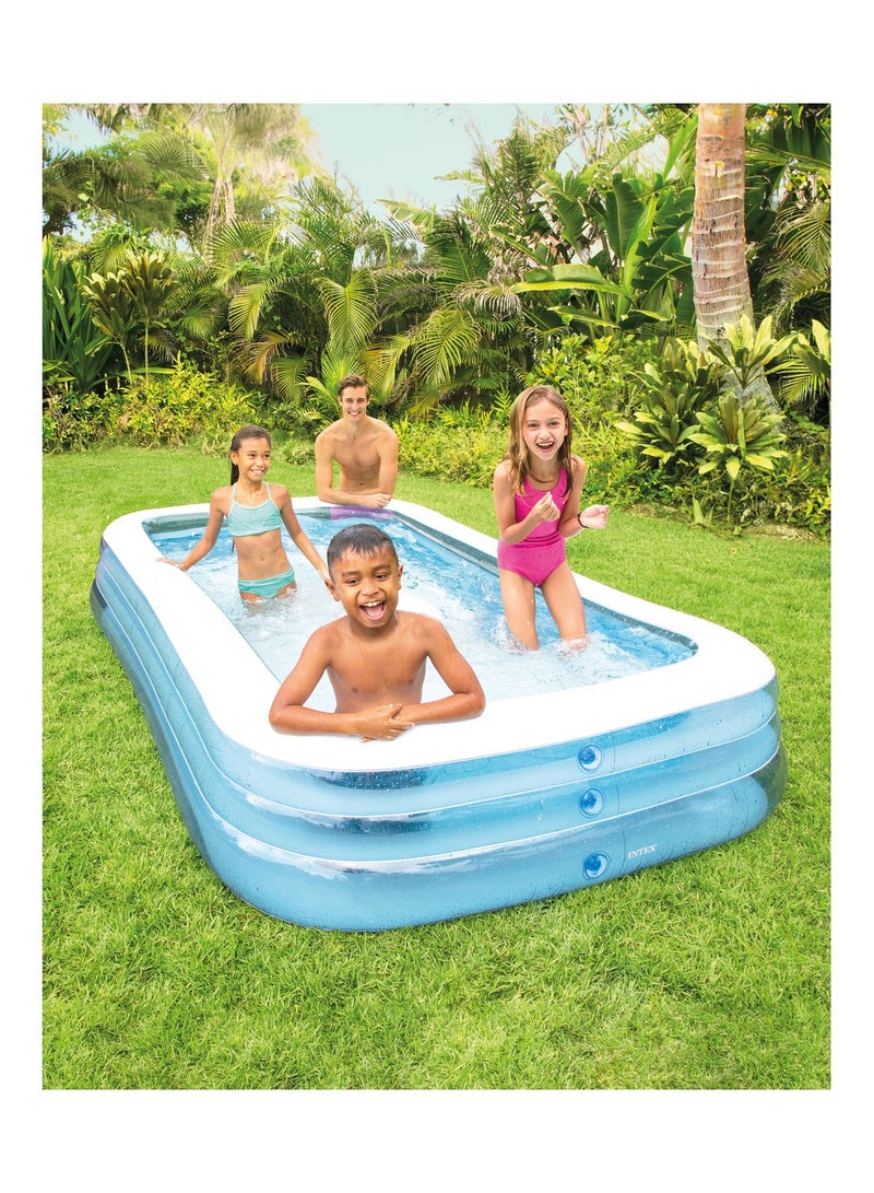 انتكس حوض سباحة عائلي قابل للنفخ من مركز السباحة 305x183x56 سم - Image 1