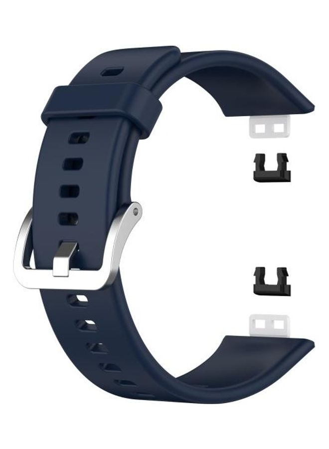 NIBEMINENT Replacement Wrist Strap With Stainless Steel Buckle For Huawei Watch Midnight Blue - Image 3