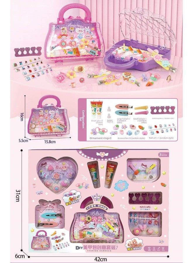 Hand Account Suit Girl Diy Goo Card Sticker Quiet Book Full Suitcase Primary School Student Gift Training Class Gift 