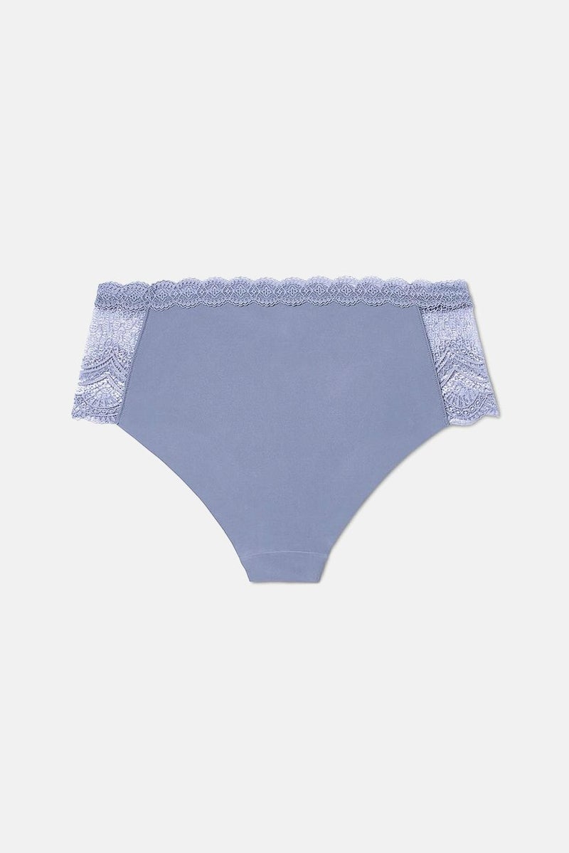 Tchibo Women Mid Rise Leg Cut Panty, Lilac Blue - Image 2