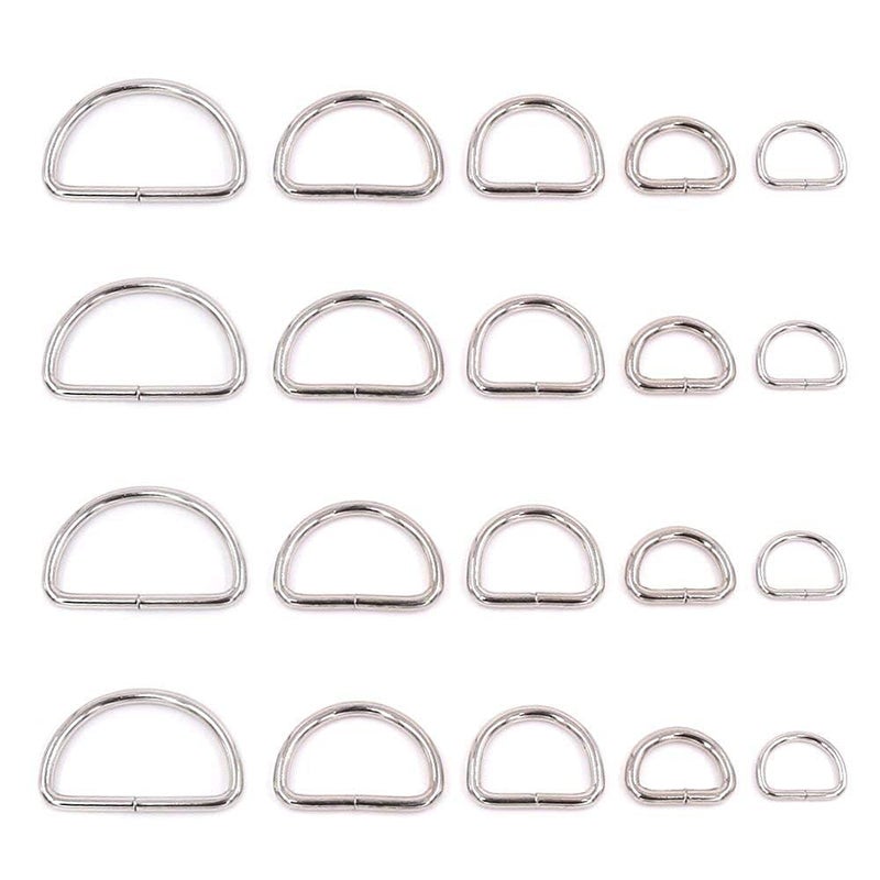 DIY Crafts DIY MultiPurpose CTDIYHI51081 Metal D Ring SemiCircular D Ring for Hardware Bags Ring Hand Accessories 44198 inch 44324  - Image 1
