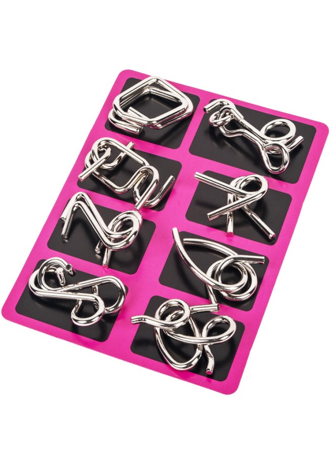 Generic - Nine Series Children's Educational Toys Primary School Students Untie Lock Release Children's Space Hands-on Educational Toys-Color:Unbutton Type A + Type B + Type C + Type D + Nine Links - Image 1