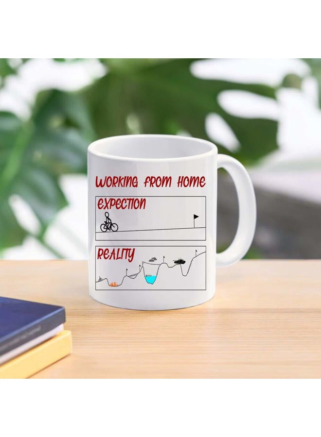 DOPHOME Funny coffee Mug - WORK FROM HOME expectations mug, work from home mug, working from homeCup, Mugs for friends, colleagues and family - 11 oz Novelty Mug - Image 2