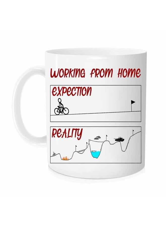DOPHOME Funny coffee Mug - WORK FROM HOME expectations mug, work from home mug, working from homeCup, Mugs for friends, colleagues and family - 11 oz Novelty Mug - Image 4