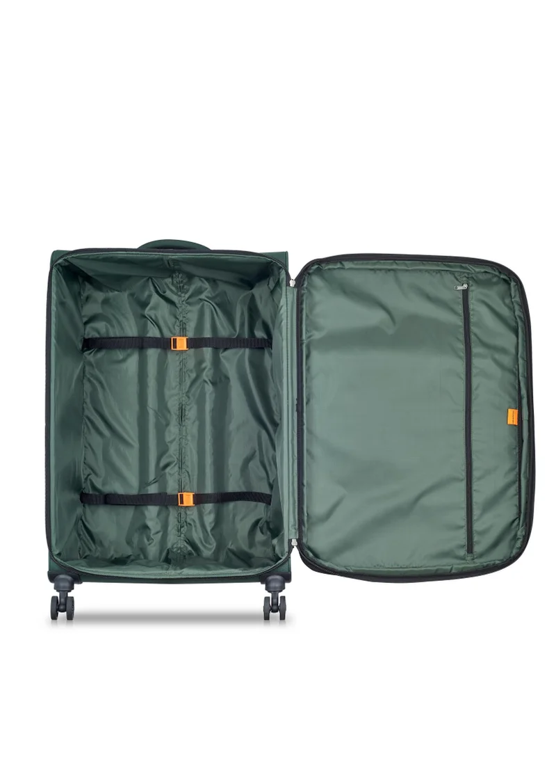 DELSEY Paris Delsey Paris Securitech 82cm Expandable 4 Double-Wheeled Check-In Luggage Trolley - Khaki