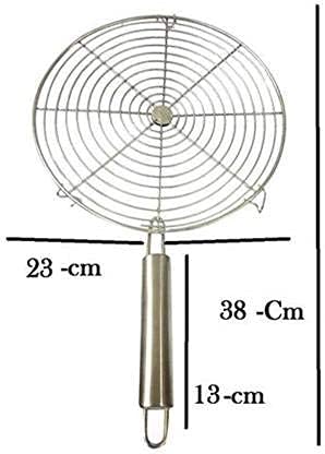 Cloudeal® Stainless Steel Jali Roti Roast Grill Papad Chicken Tandoor paneer Roaster Phulka Papad Roasting Jali +1 Tong (Roti_Roaster-4) - Image 2