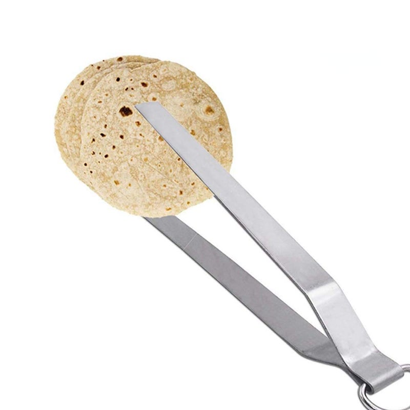 Cloudeal® Stainless Steel Jali Roti Roast Grill Papad Chicken Tandoor paneer Roaster Phulka Papad Roasting Jali +1 Tong (Roti_Roaster-4) - Image 5