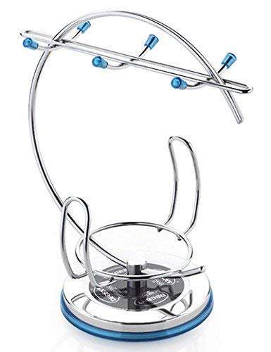 Sygnius round Kitchen Dish Rack Crockery Cutlery Plates Holder Utensils Modern Storage Stainless Steel Multi Design Shelves Cup and Saucer Stand - Image 1