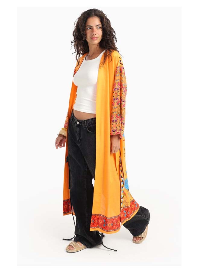 Carina Chic Printed Colored Kimono  - Image 5