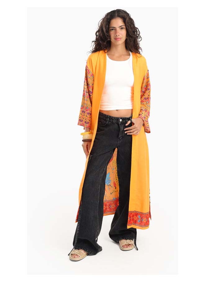 Carina Chic Printed Colored Kimono  - Image 1