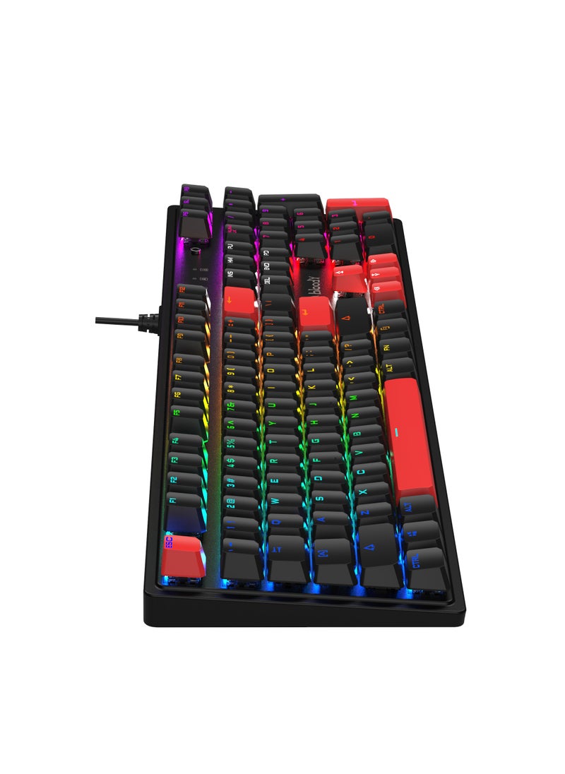 Bloody - Mechanical Switch RGB Gaming Keyboard S510R, 10 Preset RGB Effects, Double-Shot Keycaps, BLMS Switch, Bloody BLMS Customize Mechanical Switch, Fire Black - Image 1