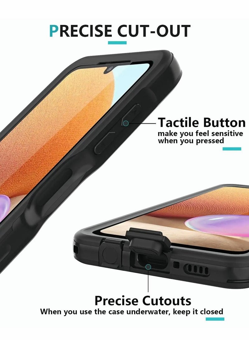 Captaintech Samsung Galaxy A32 5G Case, Galaxy A32 5G Case IP68 Waterproof Case with Built-in Screen Protector, Full Body Protective Shockproof Dustproof for Samsung Galaxy A32 5G - Image 3