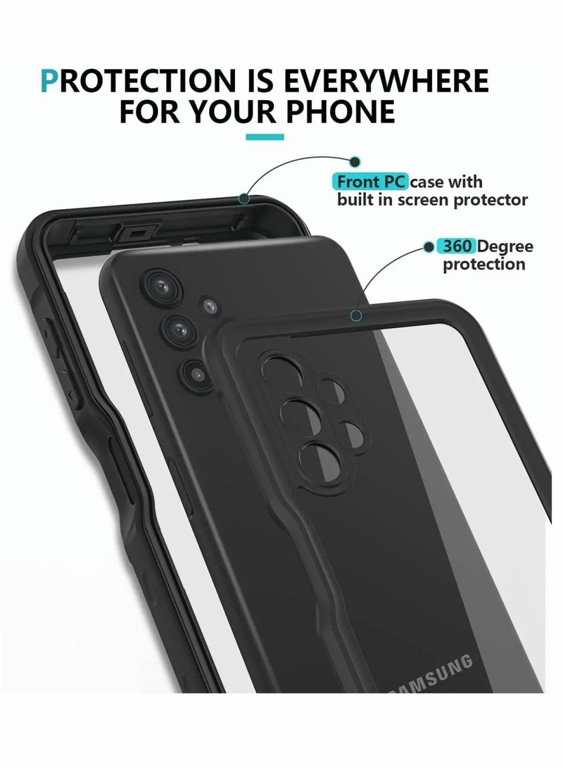 Captaintech Samsung Galaxy A32 5G Case, Galaxy A32 5G Case IP68 Waterproof Case with Built-in Screen Protector, Full Body Protective Shockproof Dustproof for Samsung Galaxy A32 5G - Image 2