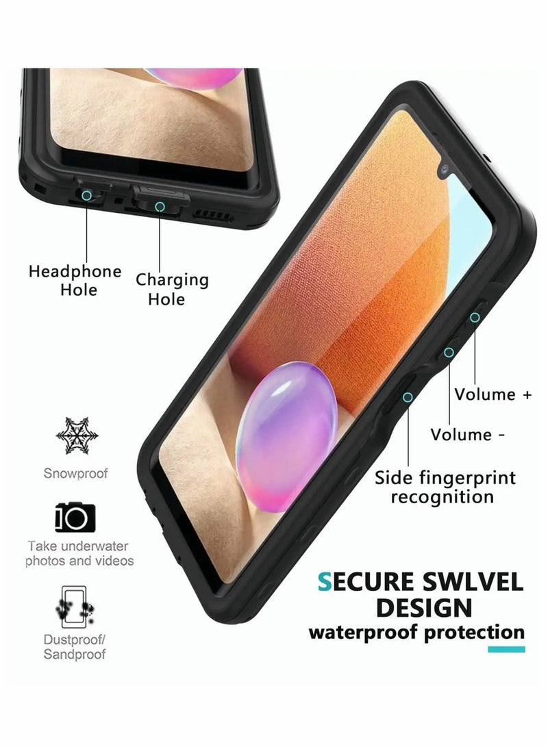 Captaintech Samsung Galaxy A32 5G Case, Galaxy A32 5G Case IP68 Waterproof Case with Built-in Screen Protector, Full Body Protective Shockproof Dustproof for Samsung Galaxy A32 5G - Image 4