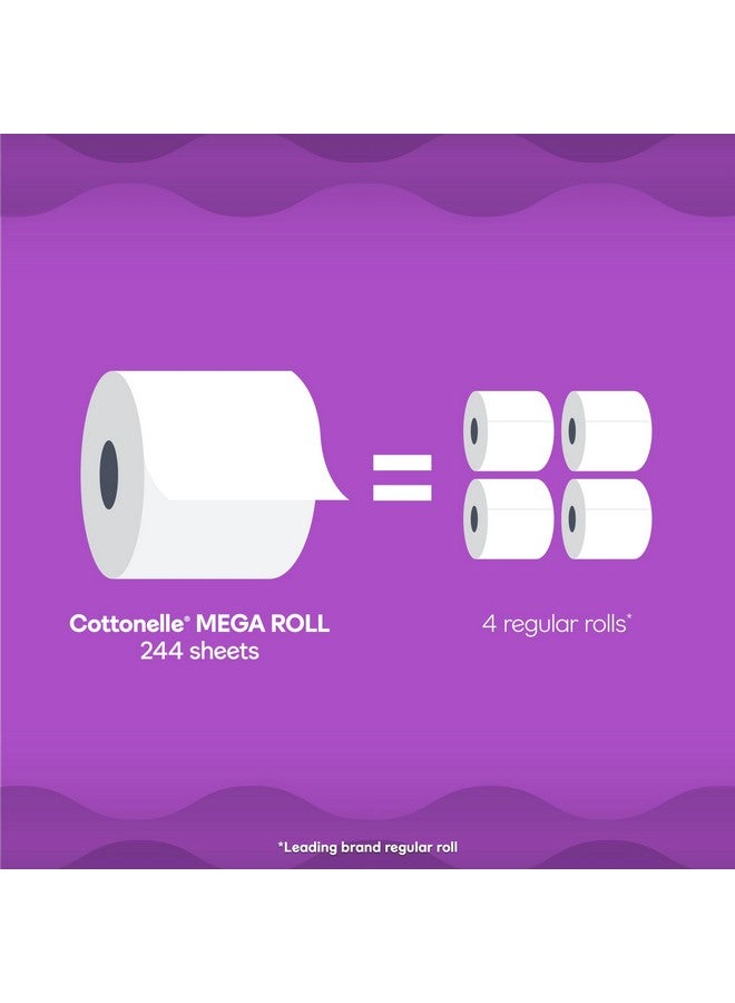 Cottonelle Ultra Comfort Toilet Paper: 6 Mega Rolls (24 Regular Rolls), 244 Sheets Each - Image 1