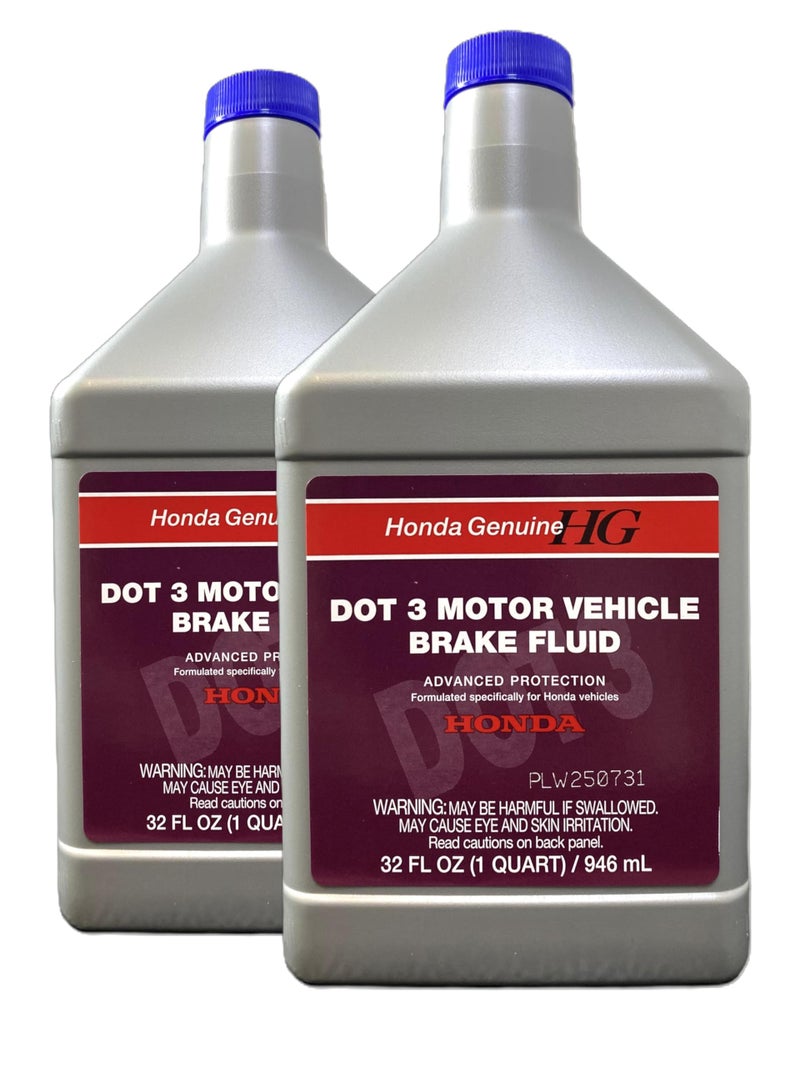 Honda 087989108 DOT 3 Motor Vehicle Brake Fluid 32 FL OZ 1 Quart 2 - Image 2