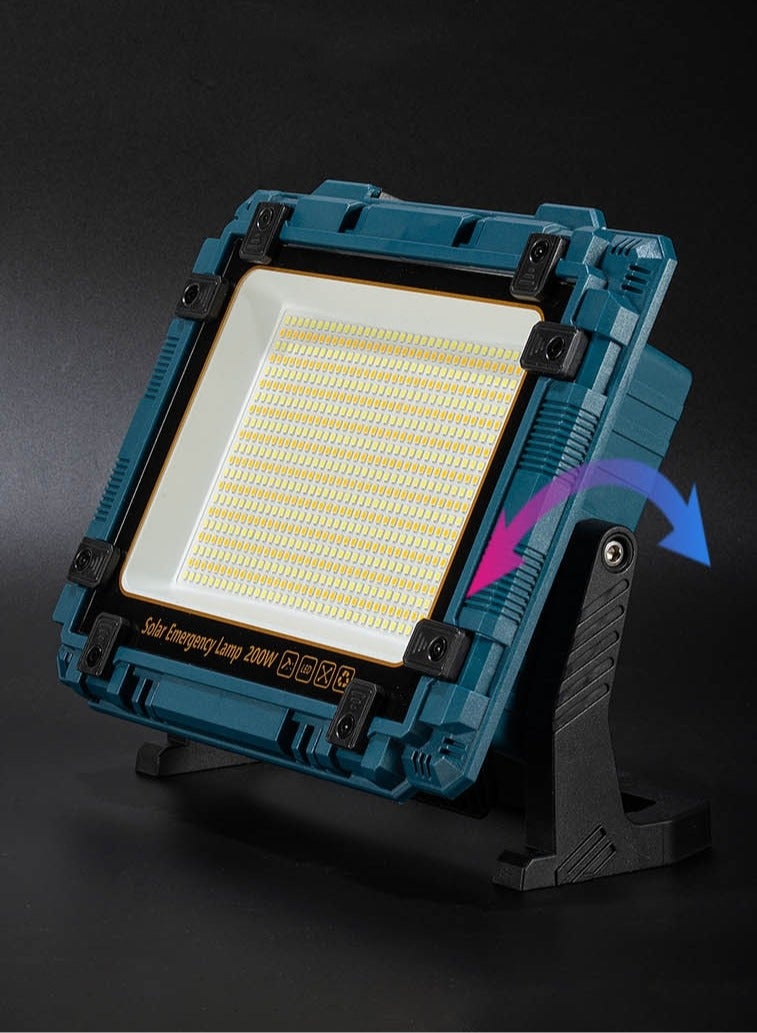 ZAMZIN Solar Work Light Rechargeable, Lumens Floodlight, 5 Modes, Magnetic Base, 180° Adjustable, Waterproof Portable Emergency Light for Camping, Car Repair, Outdoor, Power Outages  - Image 2