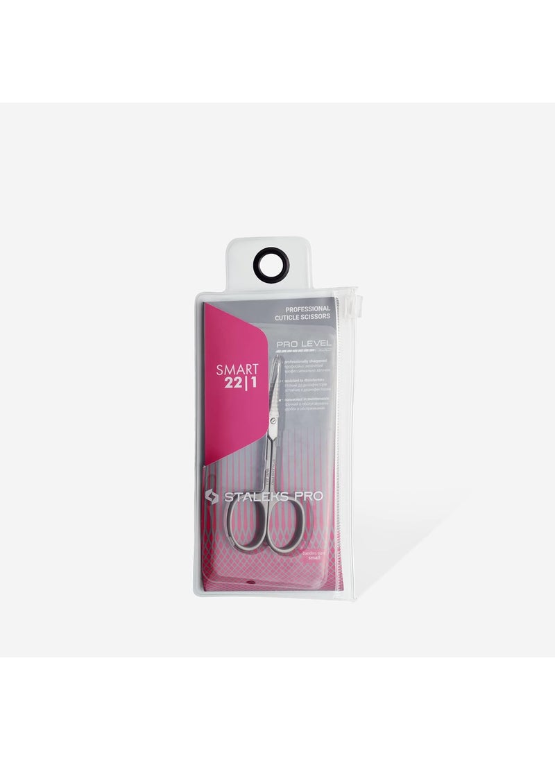 STALEKS PRO Professional Cuticle Scissors Blade Length 21 mm STALEKS Pro Smart SS221 