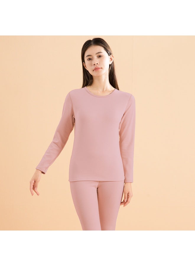 NIBEMINENT Wool Silk Thermal Underwear Set Double-sided Cashmere Long Johns Plus Cashmere Thick Autumn Winter for  Women Warm Underwear - Image 1