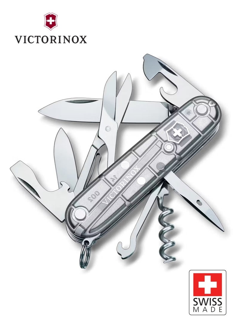 فيكترونوكس سكين فيكتورينوكس كلايمبر 1.3703.T7 | سكين الجيش السويسري بـ 14 وظيفة | أداة متعددة الاستخدامات ومتينة للمغامرات الخارجية، والحمل اليومي، وحالات الطوارئ - Image 1