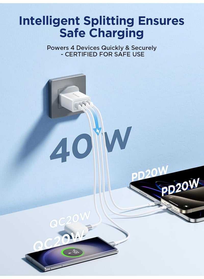 30W PD Fast Charger, USB-C Wall Charger Plug with Power Delivery, Compact Type-C Charging Block for iPhone 15/14/13 Pro Max, iPad, Samsung Galaxy, Pixel, AirPods, MacBook, and More – New 2025 Model - Image 5