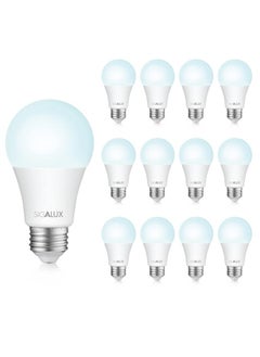 Sigalux A19 Led Light Bulbs 100 Watt Equivalent, Daylight 5000K Standard Light Bulbs,Non-Dimmable 13W Energy Efficient White Light Bulbs With E26 Medium Base,1500Lm,Ul Listed,12 Packs  - Image 1