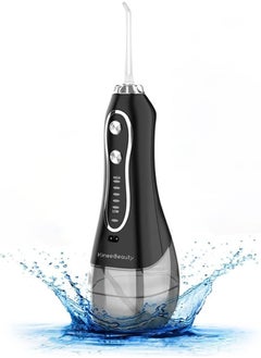KinseiBeauty Cordless Water Flosser 300ml Tank Electric Dental Oral Irrigator Teeth Cleaner for Teeth Cleaning 5 Modes Dental Oral Irrigator Portable and Rechargeable IPX7 Waterproof Water Flossing  - Image 2