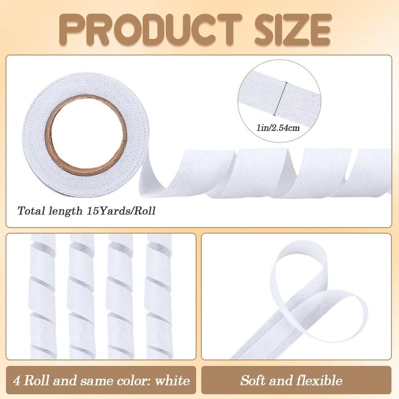 [Big discount] CRASPIRE 4 Roll Fusible Batting Seam Tape 1 Inch x 15 Yards White Seam Tape Iron on Hem Tape Fusible Batting Tape for Quilting Fusible Sheer Tape Hemming Tape for Art Quitting Batting Sewing All storage space compatible Integrated local logistics Economical varied sizing picks Hard to source item Heavy load resistant Moisture wear upgraded quality Just landed in store Long service life Latest available item Global upgraded practical design Cost effective global grade quality Great for home & trips Ship within Saudi Arabia Land transit & shipment compatible Fast delivery across KSA Multi functional Genuine product No overseas transit wait High durability Super practical Category flagship Classic design alternatives Rack sorted local inventory Practical experience crafted - Image 2
