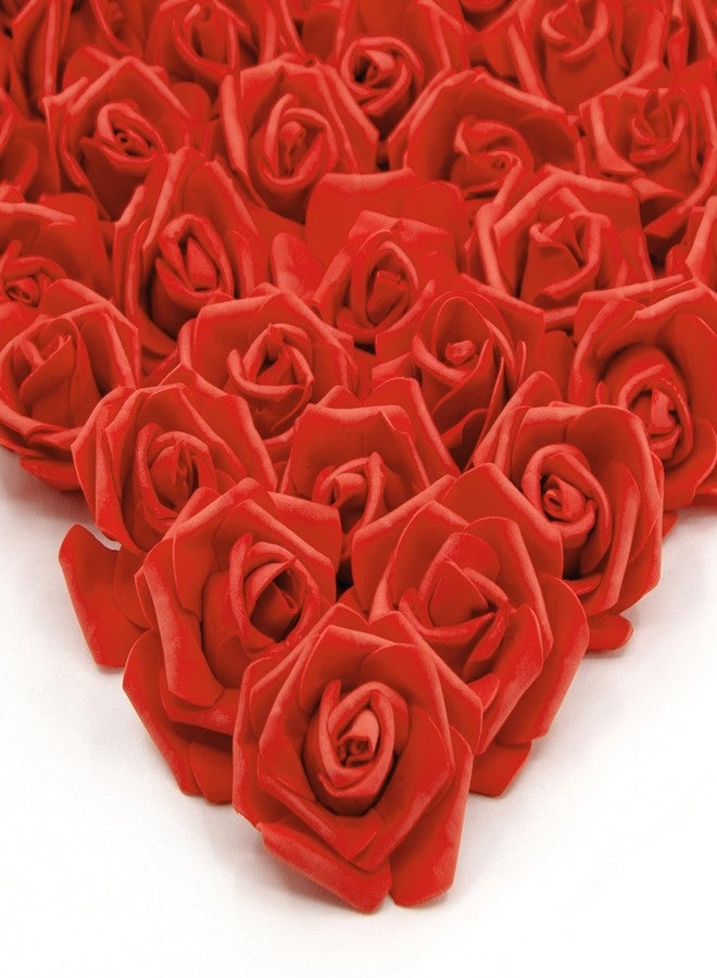 AUSTOR 200 Pcs Foam Rose Heads Artificial Flowers Bulk Foam Roses Red Artificial Roses Heads 3 inch Fake Rose Heads for Decoration Wedding Party Home DIY - Image 1