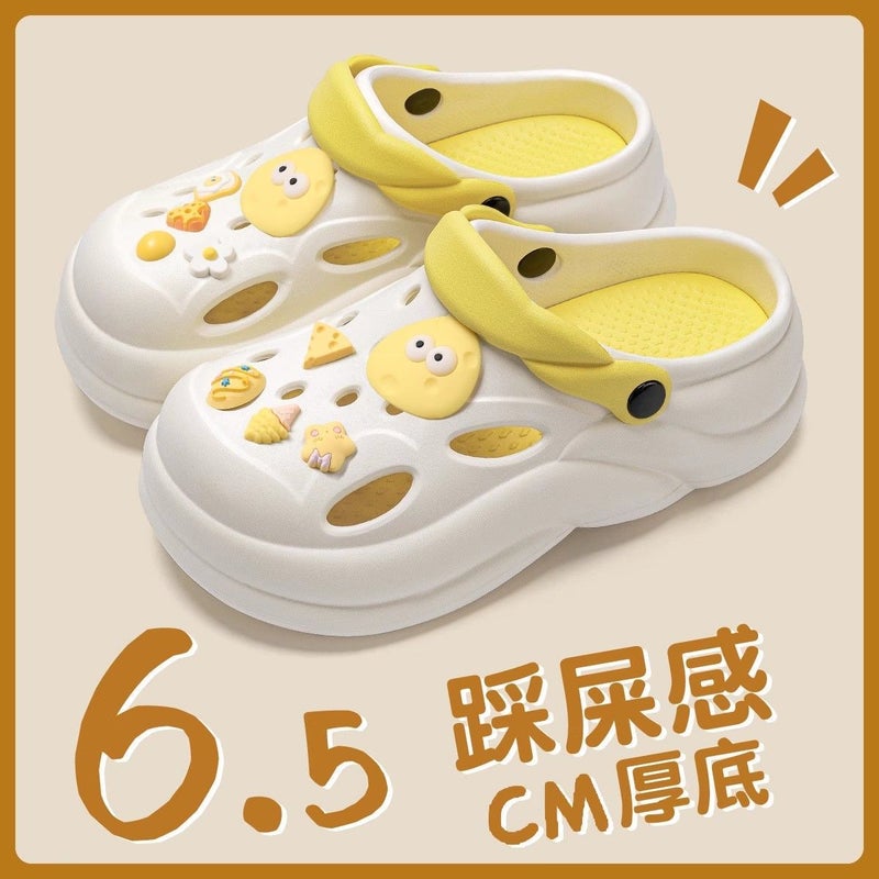 Women's Thick-Soled EVA Clogs 2026 New Style - Non-Slip Beach Sandals with Height Increase, Summer Outdoor Slippers - Image 1