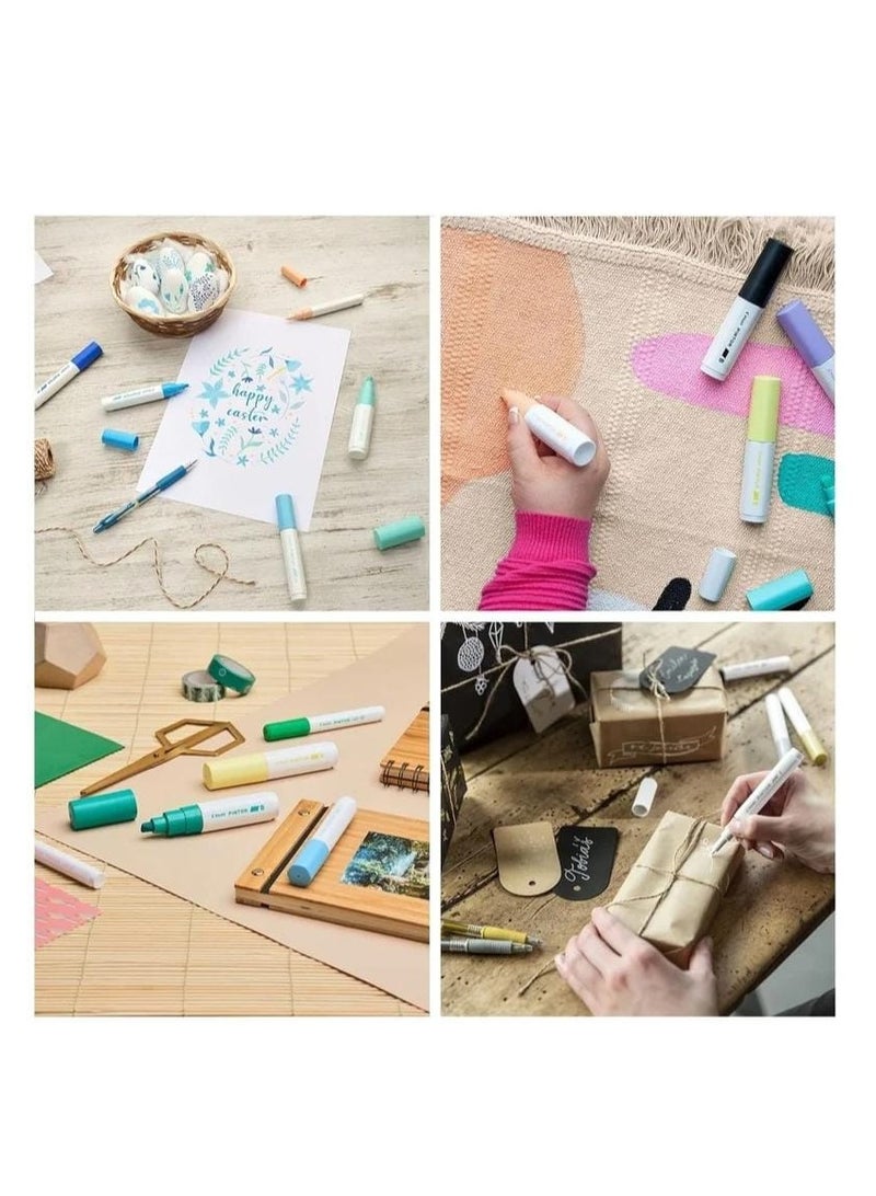 PILOT مجموعة أقلام الطلاء المائية من بايلوت بينتور باستيل 6 قطع، رأس دقيق 0.7 مم - Image 3