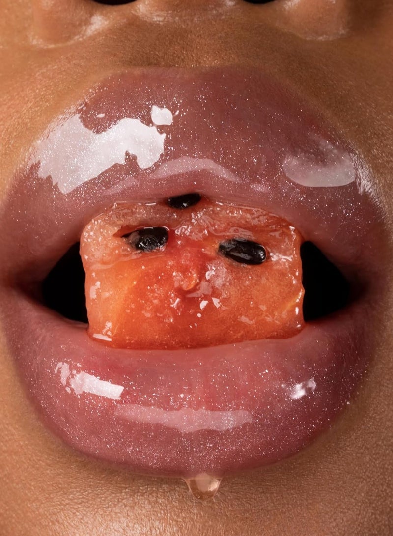 Gisou Honey Infused Hydrating Lip Oil, Nourishing Lip Moisturizer for Dry Lips, High Shine, Smooth Finish, Clear Pink Shimmer Shade, Fresh Watermelon Scent, Watermelon Sugar, 8ml - Image 2