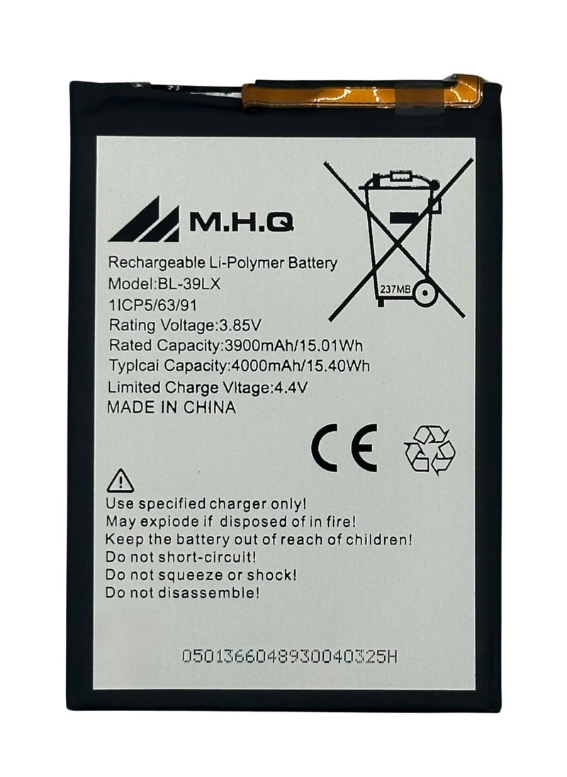 M.H.Q BL-39 LX Infinix Smart 4 / S5 lite / S5 / X652 / X653 / X652B / X652C Battery High Quality  - Image 1