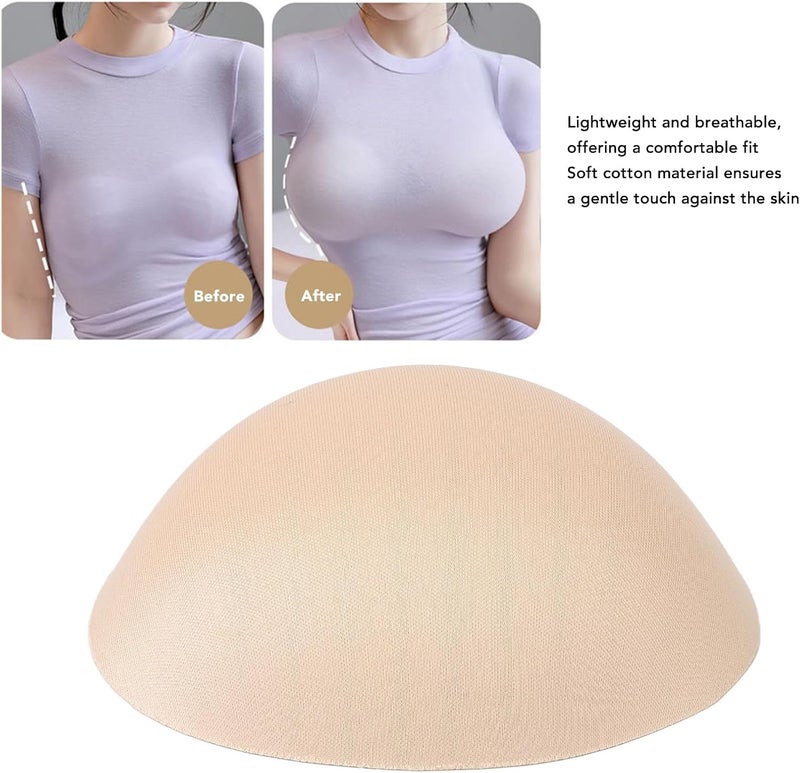 klarako Prosthesis Insert Breast Form for Mastectomy Breast Bra, Lightweight Breathable Cotton - Image 4