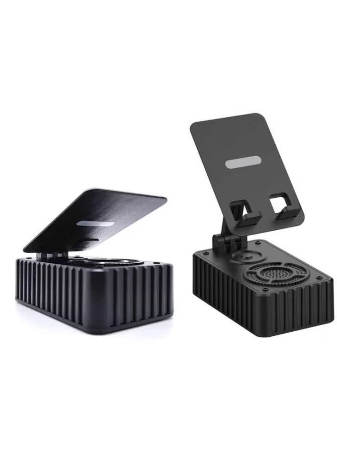 Z18 Phone Holder Wireless Blue-tooth Speaker Stereo Bass Active HIFI Music Foldable Phone Stand Speaker With Mobile Phone Holder - Image 3