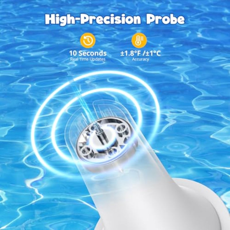 Wireless Pool Thermometer with WiFi Gateway Smart Bath Thermometer - Image 5