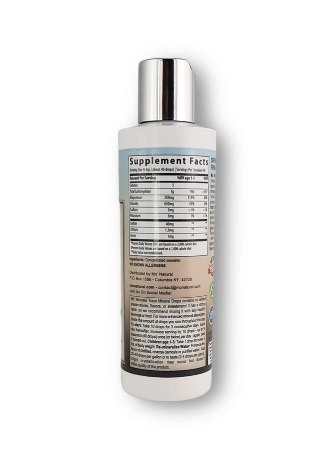 Mo' Natural Mo' Minerals Trace Mineral Drops | 72+ Ionic Trace Minerals| 8 Oz.  - Image 2