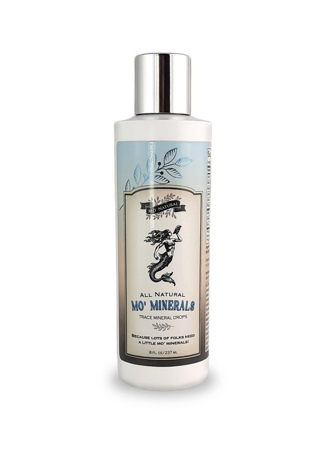 Mo' Natural Mo' Minerals Trace Mineral Drops | 72+ Ionic Trace Minerals| 8 Oz.  - Image 1