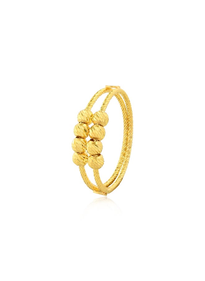 BAFLEH JEWELLERY Elegant Simplicity in 22kt Yellow Gold Ball Ring Now Available  - Image 3