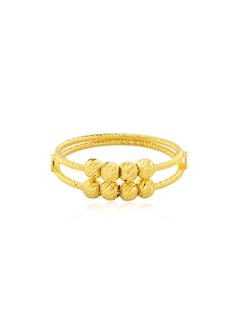 BAFLEH JEWELLERY Elegant Simplicity in 22kt Yellow Gold Ball Ring Now Available  - Image 1