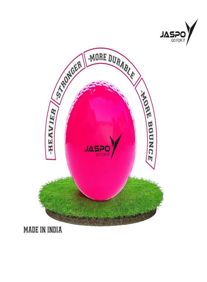 jaspo T20 Ultra Practice Cricket Balls (Pack of 3) for Indoor & Outdoor Play,Weight 125-1 30 GMS, Colour Pink, Synthetic Rubber Material - Image 3