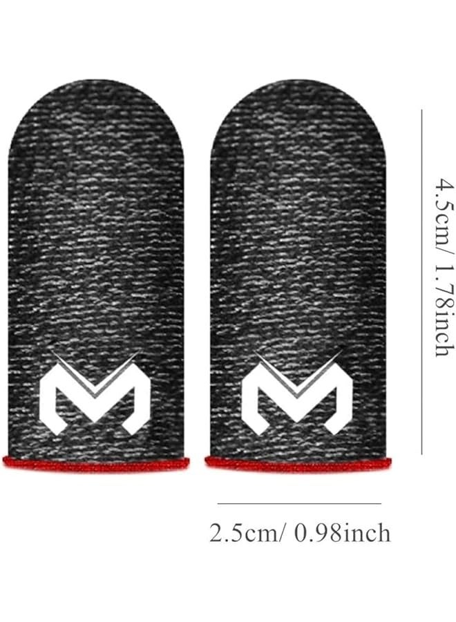 بروماس مجموعة أصابع الألعاب، أكمام أصابع الألعاب لجهاز التحكم في الألعاب المحمولة، أكمام أصابع سلسة عالية الحساسية ومضادة للعرق وقابلة للتنفس - Image 2