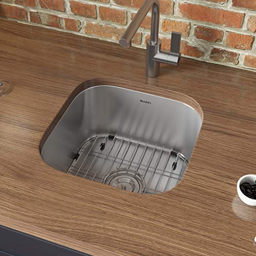 Ruvati 13" by 15" Inch RVM4136 Undermount Bar Sink - 16 Gauge Stainless Steel Kitchen Sink Single Bowl with Brushed Finish hides scratches, Easy-to-Clean Undermount kitchen Sink - Image 2
