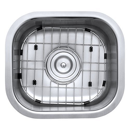 Ruvati 13" by 15" Inch RVM4136 Undermount Bar Sink - 16 Gauge Stainless Steel Kitchen Sink Single Bowl with Brushed Finish hides scratches, Easy-to-Clean Undermount kitchen Sink - Image 4