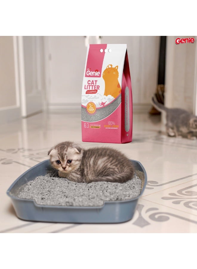 جيني رمل قطط جيني ممتاز متكتل (6.3 لتر) – برائحة بودرة الأطفال | تحكم قوي بالروائح، خالٍ من الغبار، انتعاش طويل الأمد - Image 5