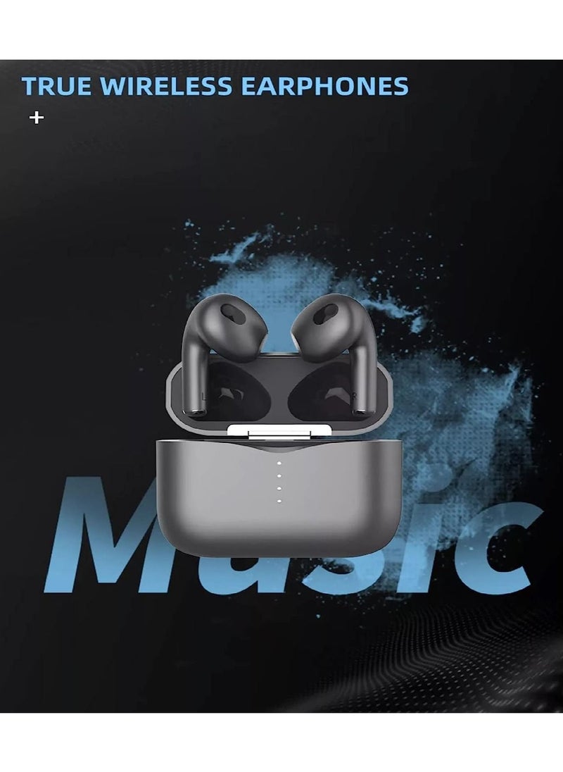 Generic - Bluetooth Earphone 5.3, Dual Mic ENC Headphones Noise cancellation HD Calls, Touch Control earbuds, Long Playback Battery (Silver Frost) - Image 1