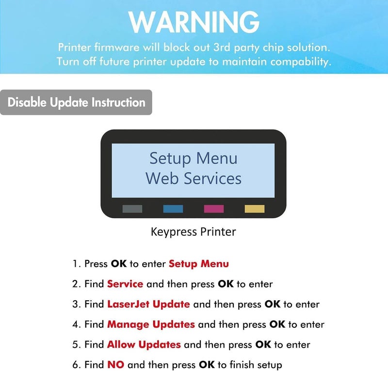 كول تونر مجموعة حبر 216A مع شريحة متوافقة مع HP 216A Color Laserjet Pro MFP M183fw M182n M182nw M155nw M155a M183 M182 M155 W2410A W2411A W2412A W2413A أسود سماوي أصفر أرجواني عبوة من 4 - Image 5