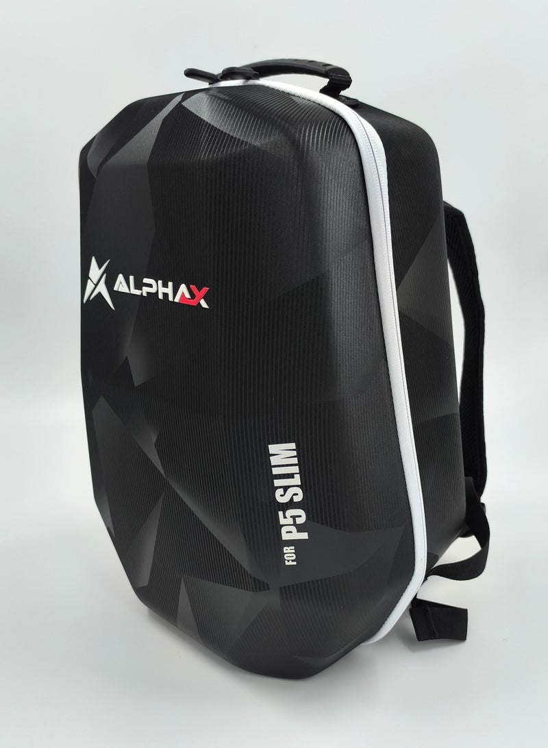 Alpha X PlayStation 5 Slim HardShell Travel Backpack - Black/White - Image 2